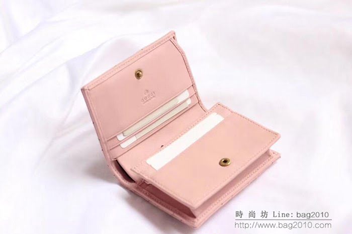 GUCCI古馳 錢包 實物拍攝 原廠材料 女款翻蓋短錢包 466492   ydgq3263